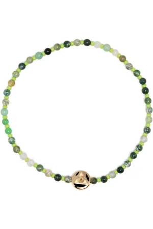LUIS MORAIS Pulsera Light of the Majestic en oro amarillo de 14kt con cuentas