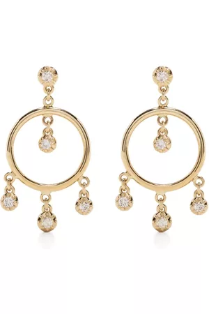 JACQUIE AICHE Aros Sophie Shaker en oro amarillo de 14 ct con diamantes