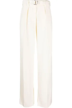 Jil Sander Pantalones anchos con cinturón