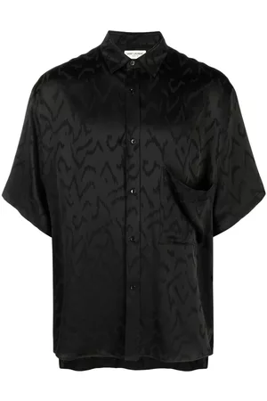 Saint Laurent Camisa con motivo en jacquard