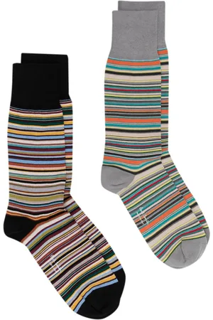 Paul Smith Pack de dos pares de calcetines a rayas