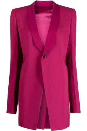 Rick Owens Blazer con solapas de muesca estrecha