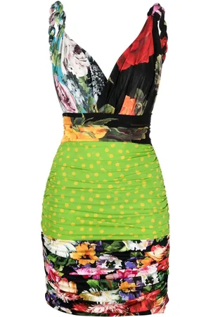 Dolce & Gabbana Vestido corto con diseño patchwork