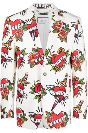 Philipp Plein Blazer con logo estampado
