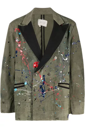 GREG LAUREN Blazer con motivo de salpicadura de pintura