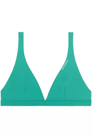 Sporty & Rich Top de bikini con logo estampado