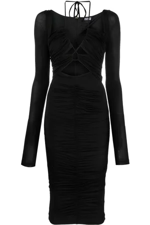VERSACE Vestido corto con cordones