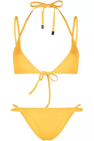 The Attico Bikini triangular con tiras