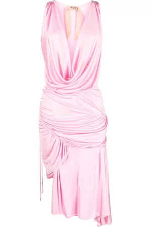 Nº21 Vestido drapeado asimétrico