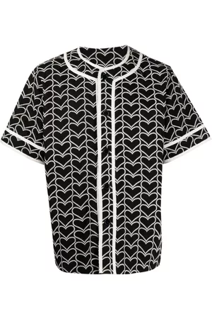 CLOT Camisa con estampado de corazones