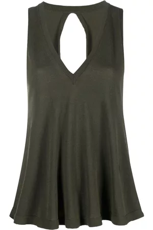 SEMICOUTURE Top sin mangas con espalda abierta
