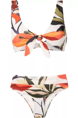 Brigitte Bikini con palmeras estampadas