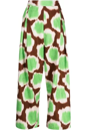 BIYAN Pantalones rectos con estampado gráfico
