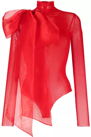 Atu Body Couture Body semitranslúcido con lazo