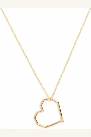 Aliita Collar con colgante de corazón en oro amarillo de 9kt