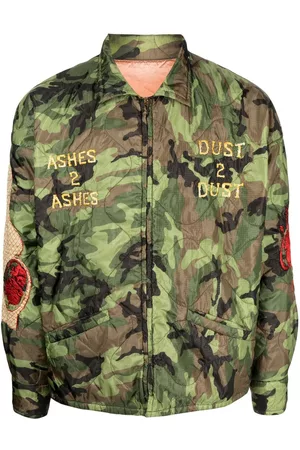 SAINT MXXXXXX Chaqueta con motivo militar y bordado