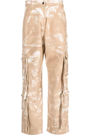 ANDREADAMO Pantalones cargo con motivo degradado