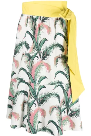Maison Kitsuné Falda con motivo de hojas