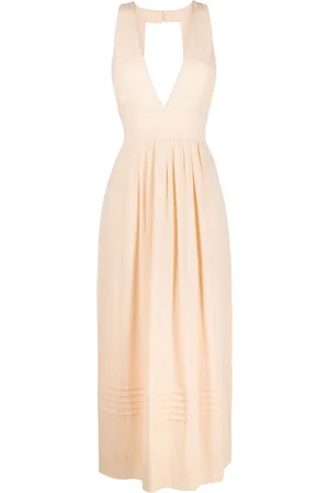 See by Chloé Vestido de georgette con pliegues