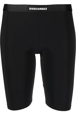 Dsquared2 Bermudas biker con logo en la cintura