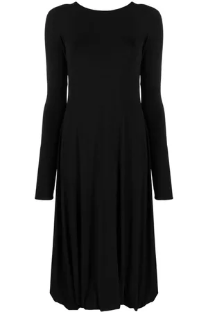 Jil Sander Vestido midi con espalda descubierta