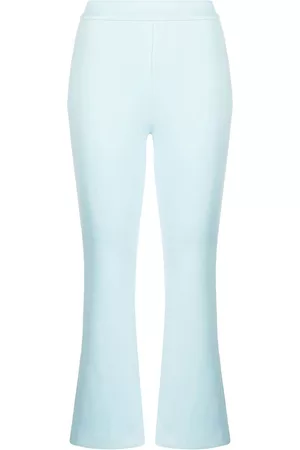 Cynthia Rowley Pantalones capri acampanados de talle medio