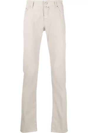 Jacob Cohen Pantalones rectos con logo bordado