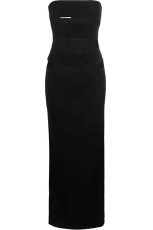 Monot Vestido de fiesta con diseño de palabra de honor