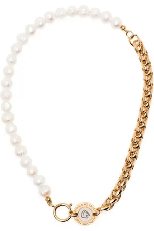 In Gold We Trust Collar de cadena con perla