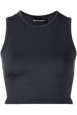 Cynthia Rowley Top sin mangas corto con espalda de nadador
