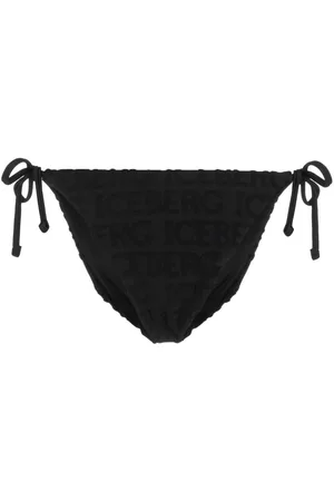 Iceberg Bragas de bikini con logo en jacquard