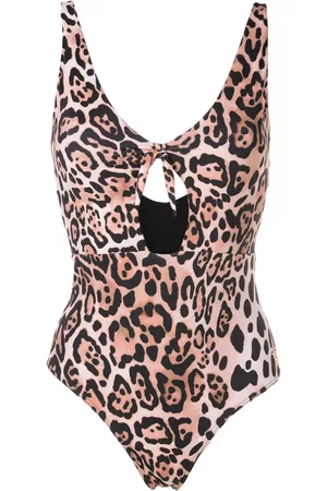 Brigitte Bañador con estampado de leopardo