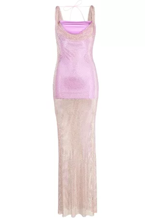 GIUSEPPE DI MORABITO Vestido largo con detalles de cristal
