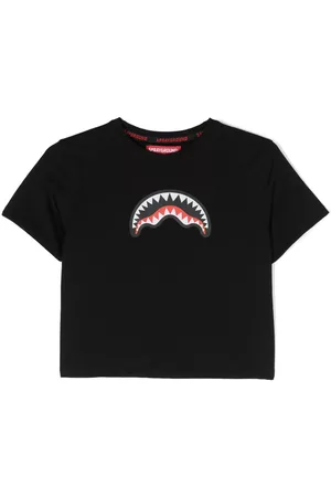 Sprayground Camiseta con estampado de dientes de tiburón