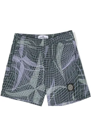 Stone Island Bañador con parche Compass