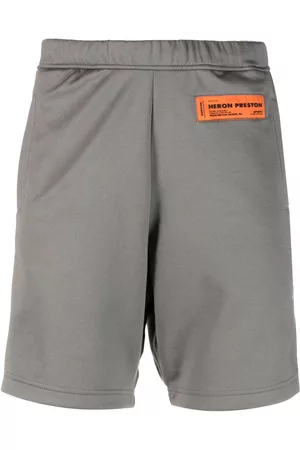 Heron Preston Pantalones cortos de chándal con parche del logo