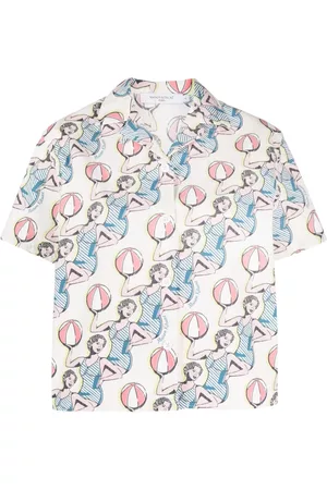 Maison Kitsuné Camisa con estampado gráfico