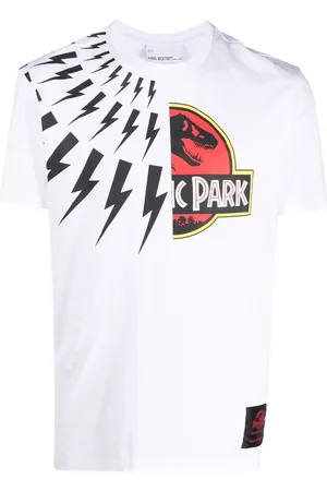 Neil Barrett Camiseta Jurassic Park & Fair Isle Thunderbolt