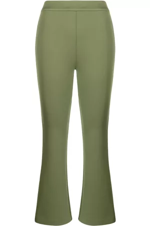 Cynthia Rowley Pantalones capri acampanados de talle medio