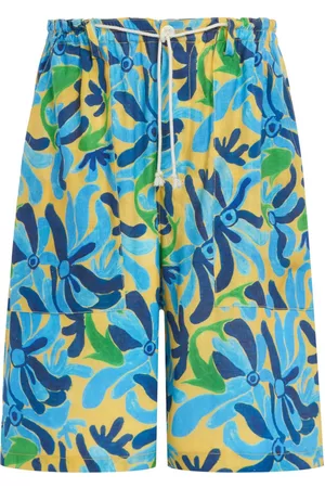 Marni Bermudas con estampado gráfico y tiro caído