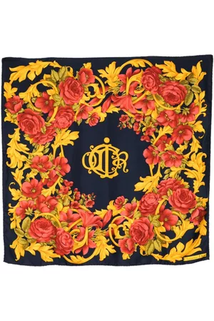 Dior Fular con motivo floral pre-owned