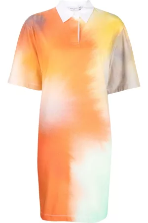 Maison Kitsuné Vestido tipo polo con estampado abstracto