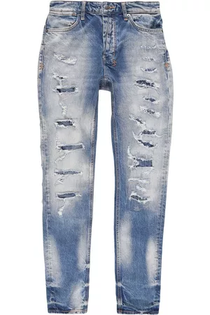 KSUBI Vaqueros slim con detalles rasgados