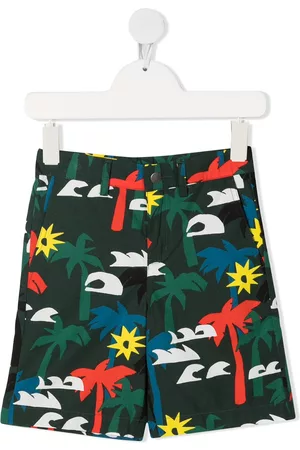 Stella McCartney Bermudas con estampado de palmeras