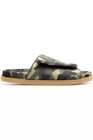 Gia Borghini Sandalias acolchadas con motivo militar
