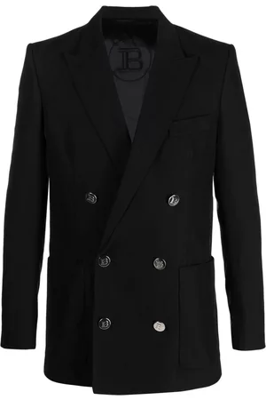 Balmain Double-breasted cotton blazer