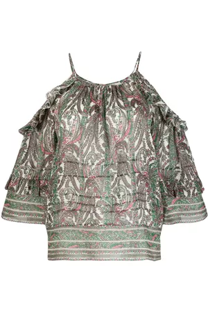 Isabel Marant Top Gabia con estampado gráfico