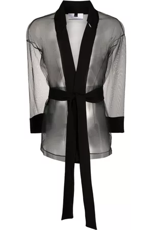 Alchemy Chaqueta de malla transparente con manga larga