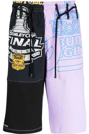 Marine Serre Bermudas con diseño colour block