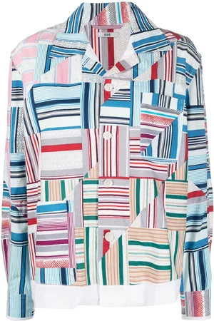 BODE Camisa oxford con diseño patchwork